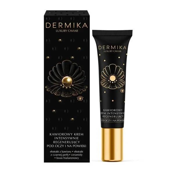 DERMIKA Dermika Luxury Caviar Kawiorowy Krem intensywnie regenerujący pod oczy i na powieki, 15ml — Składniki i ocena
