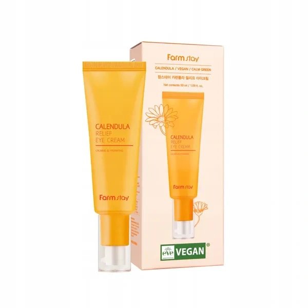 Farmstay FARMSTAY CALENDULA Relief Eye Cream Lekki krem pod oczy, 50ml