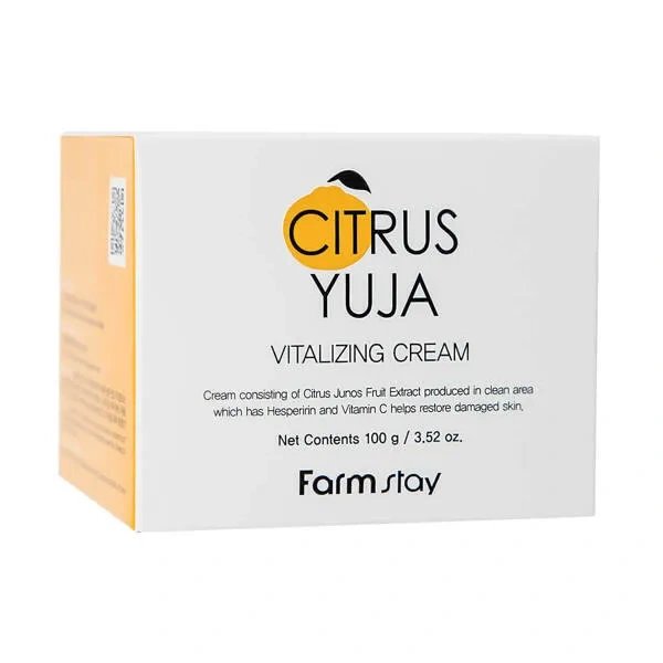 Farmstay Farmstay Citrus Yuja Rewitalizujący krem do twarzy z ekstraktem z owoców Yuzu, 100ml — Składniki i ocena