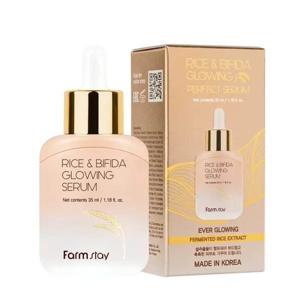 Farmstay Farmstay Rozświetlające serum z fermentami i ryżem, 35 ml