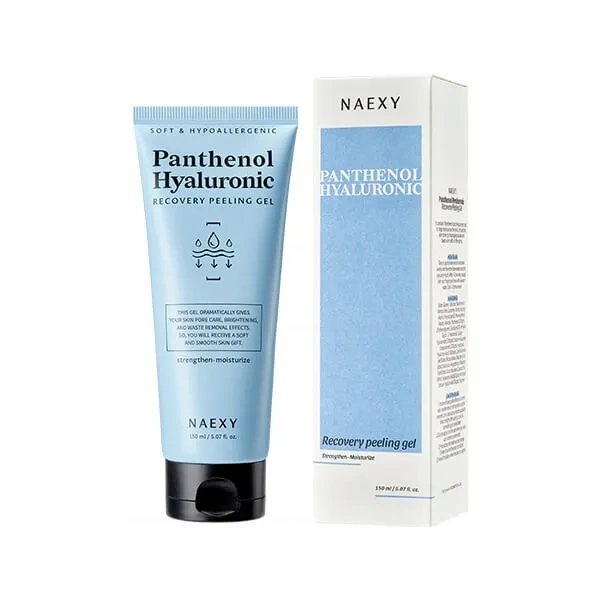 Naexy NAEXY Panthenol Hyaluronic Żel peelingujący do twarzy, 150ml — Składniki i ocena