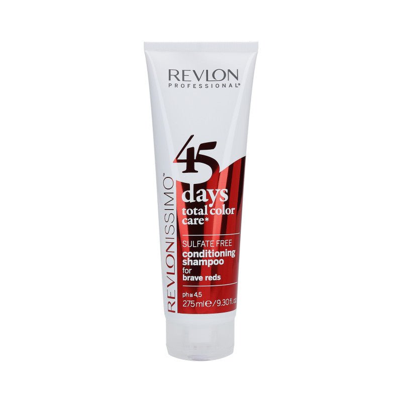 REVLON Revlon 45 Days, Szampon i odżywka 2w1, Odświeżenie koloru Brave Reds, 275ml