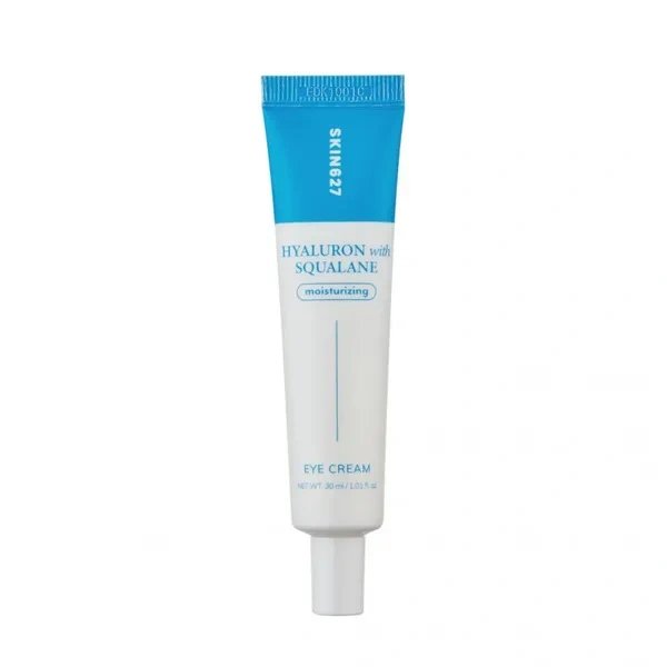 SKIN627 SKIN627 Głęboko nawilżający krem pod oczy z kwasem hialuronowym i skwalanem, 30 ml — Składniki i ocena