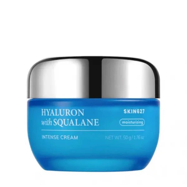 SKIN627 SKIN627 Nawilżający krem do twarzy z kwasem hialuronowym i skwalanem, 50 g — Składniki i ocena