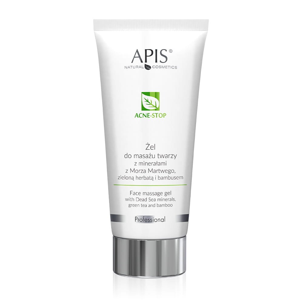 Apis APIS Acne-stop Żel do masażu twarzy z minerałami z Morza Martwego, zieloną herbatą i bambusem 200 ml — Składniki i ocena