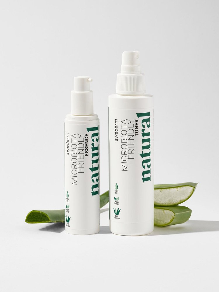 Nieznana Odbudowa mikrobiomu skóry - esencja i tonik do twarzy - Microbiota Friendly Essence + Toner (zestaw)