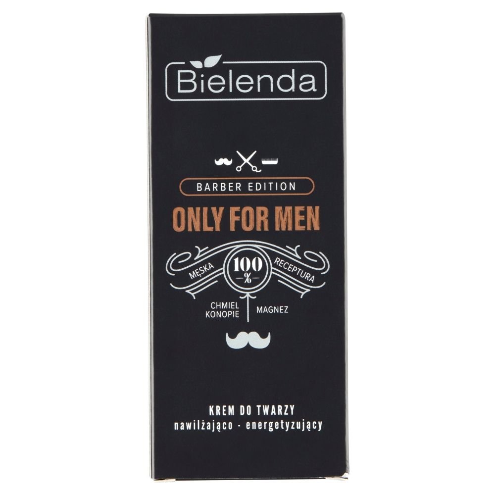 Bielenda Bielenda Only for Men Barber Edition, Krem do twarzy nawilżająco-energetyzujący, 50 ml