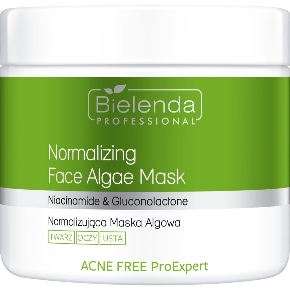 Bielenda Bielenda Acne Free ProExpert, normalizująca maska algowa, 160 g — Składniki i ocena