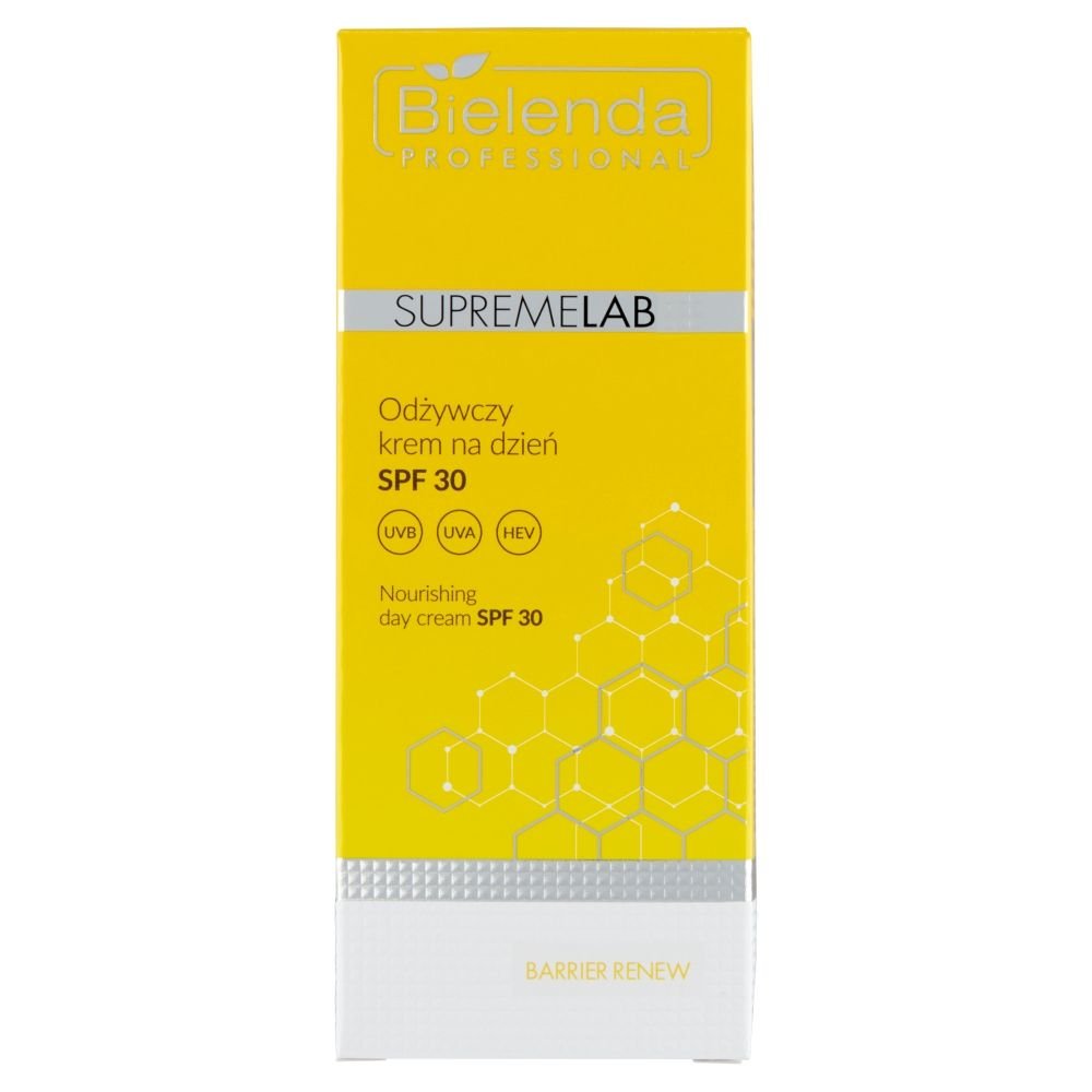 Nieznana Bielenda Professional Supremelab Barrier Renew, Odżywczy krem na dzień SPF30, 50 ml — Składniki i ocena