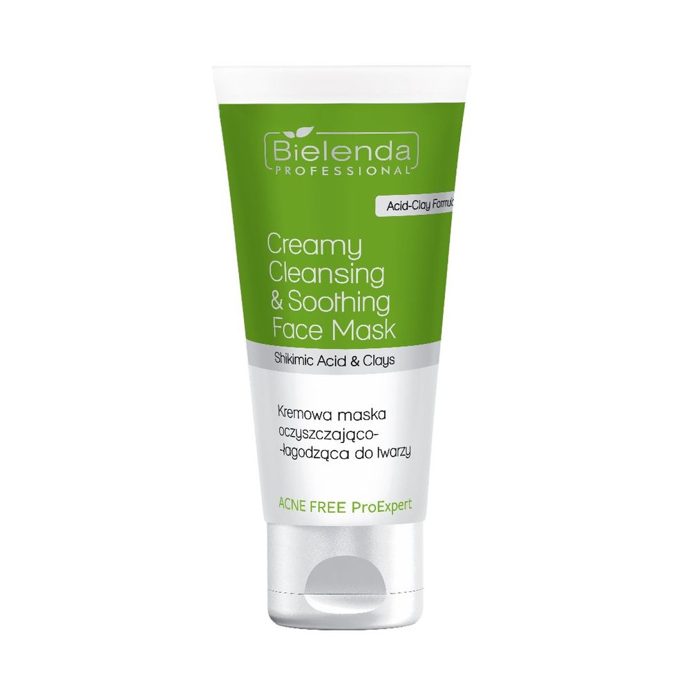 Nieznana Bielenda Acne Free ProExpert, kremowa maska oczyszczająco-łagodząca do twarzy, 150 ml — Składniki i ocena