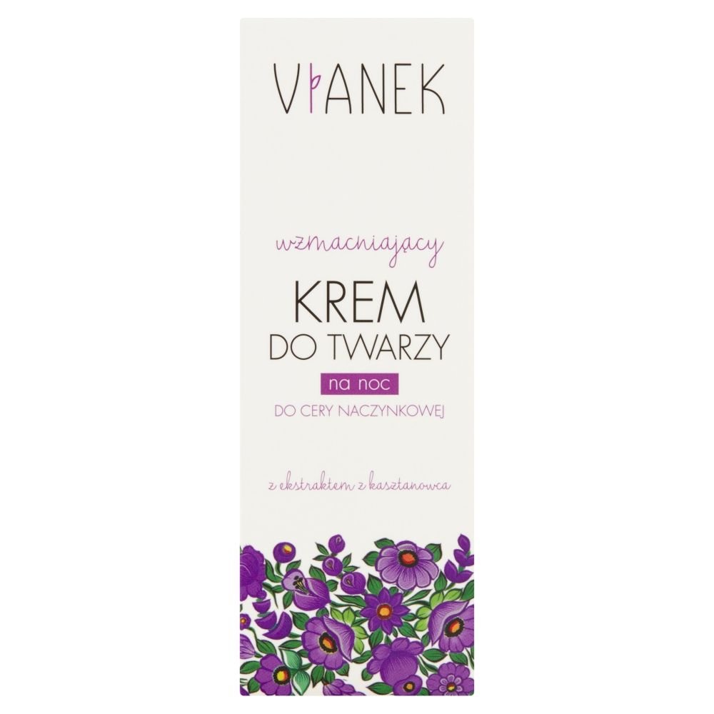 Nieznana Sylveco Vianek, wzmacniający krem do twarzy na noc, 50 ml