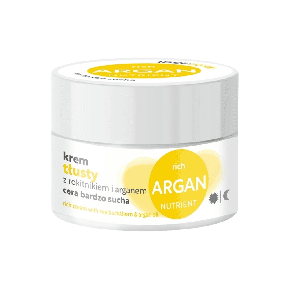 Nieznana Idee Derm, krem, z rokitnikiem i arganem,tłusty, 50 ml