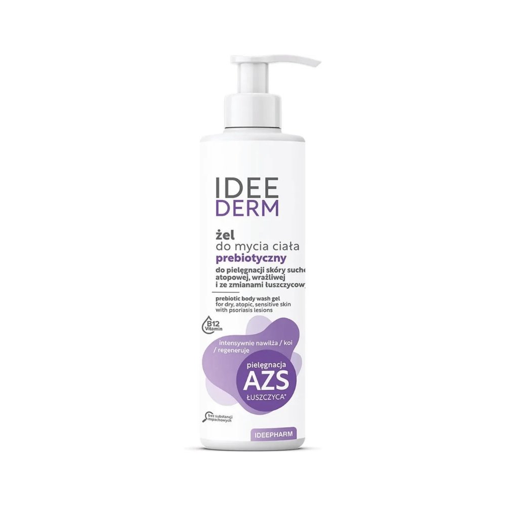 Nieznana Ideepharm Ideederm, żel,do mycia ciała,prebiotyczny, 400 ml — Składniki i ocena