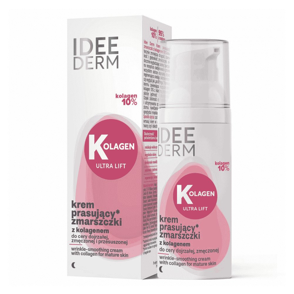 Nieznana Ideepharm Ideederm Kolag.Ultra Lift, krem,prasujący zmar,50ml — Składniki i ocena