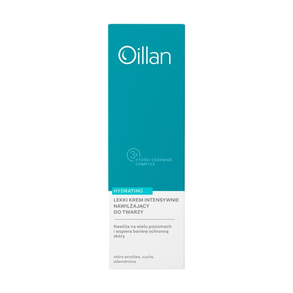 Nieznana Oillan Hydrating, krem do twarzy, lekki intensywnie nawilżający, 50 ml