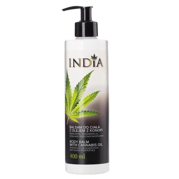 India INDIA - BALSAM DO CIAŁA z olejem z konopi - 400ml