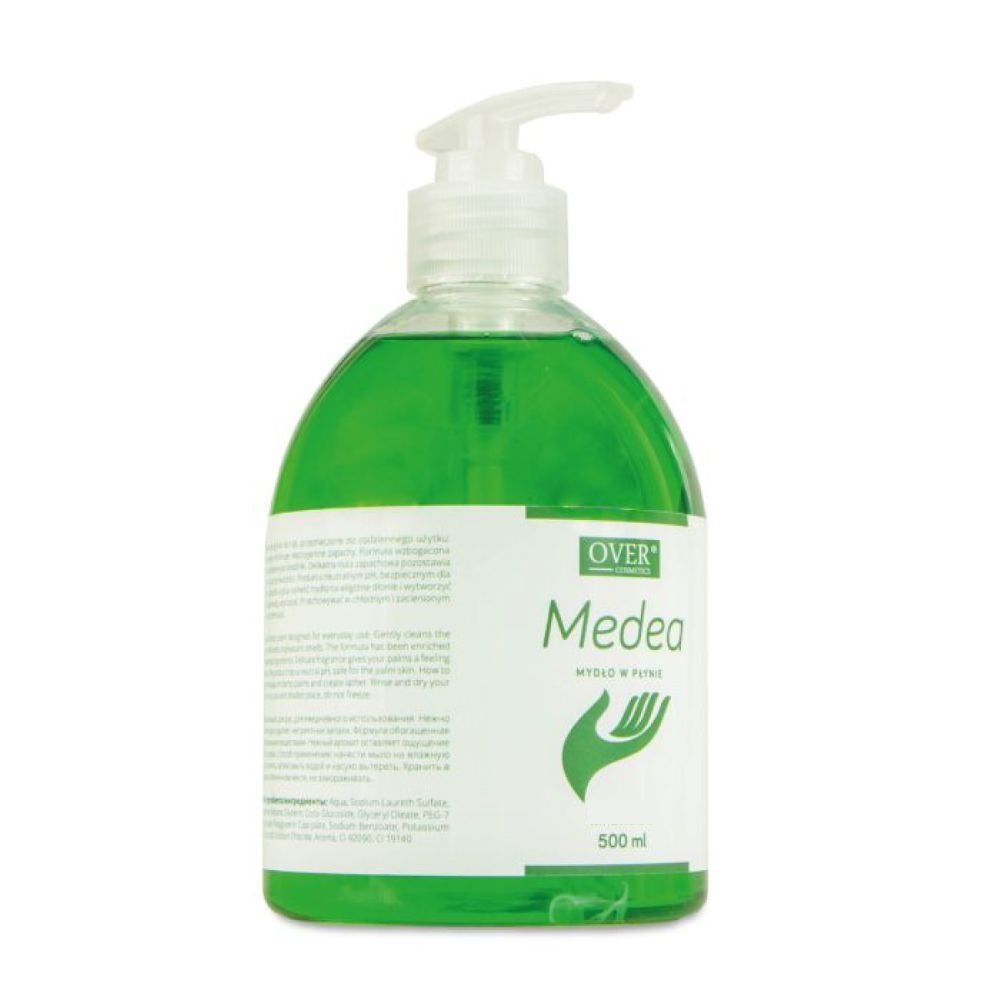 Nieznana OVER MEDEA COSMETICS 500 ml Mydło do rąk, delikatne mycie i świeży zapach