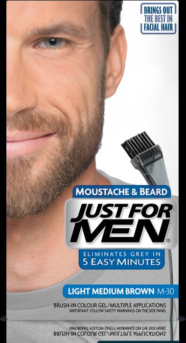 Just For Men Just For Men M-30 JASNY-ŚREDNI BRĄZ Odsiwiacz, Żel broda,wąsy,baki 2x14,2g — Składniki i ocena
