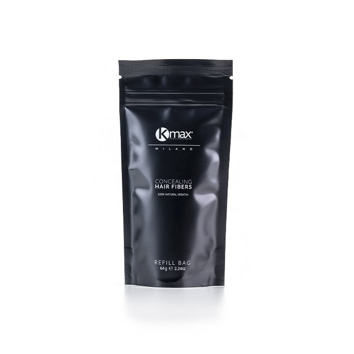 Nieznana Kmax Zagęszczanie Włosów Mikrowłókna do Włosów Refill 64g — Składniki i ocena