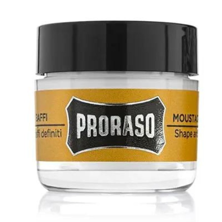 PRORASO Proraso Wood & Spice Mustache Wax drzewno-korzenny Wosk do wąsów 15ml — Składniki i ocena