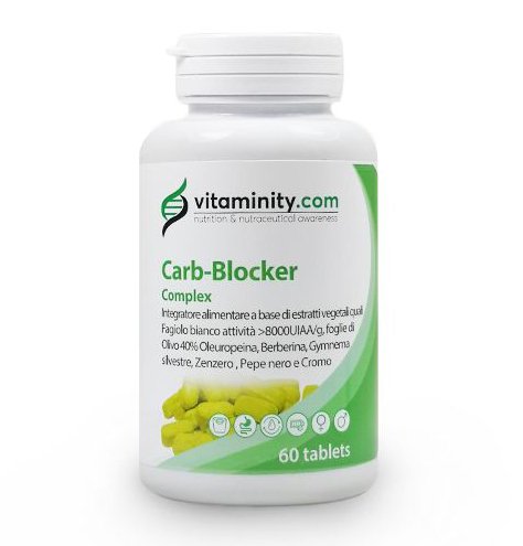 Nieznana Vitaminity Carb Blocker Zmniejsza Uczucie Głodu i Wchłanianie Weglowodanów Suplement 60tabl — Składniki i ocena
