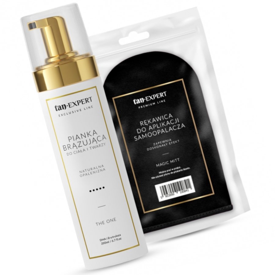 TanExpert TanExpert Exclusive Line The One Pianka Samoopalająca do Twarzy i Ciała + Rękawica do Aplikacji — Składniki i ocena