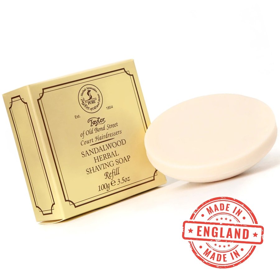 Taylor Of Old Bond Street Mydło do golenia Drzewo Sandałowe Taylor Of Old Bond Street Refill 100gr — Składniki i ocena