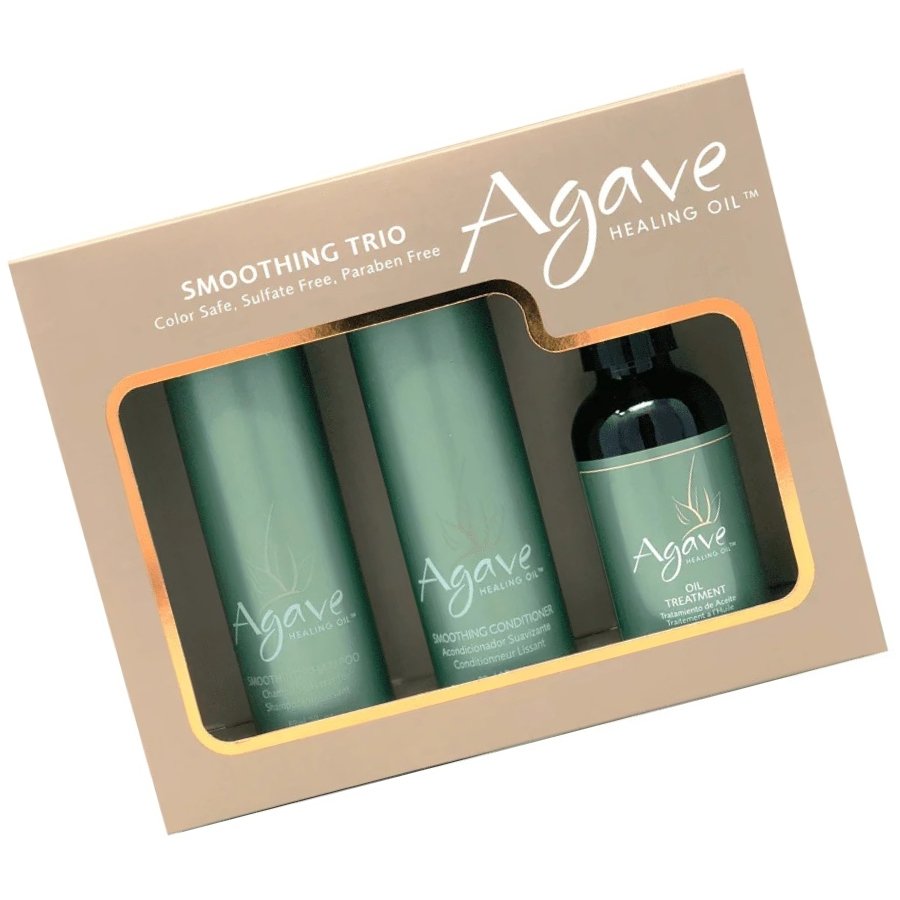 Agave Agave Zestaw Trio Szampon Smoothing 89ml + Odżywka Smoothing 89ml + Olejek Agave 59ml — Składniki i ocena