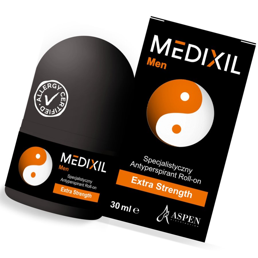 MEDIXIL MEN Extra Strenght Specjalistyczny Antyperspirant z Formułą MediDry 30ml — Składniki i ocena