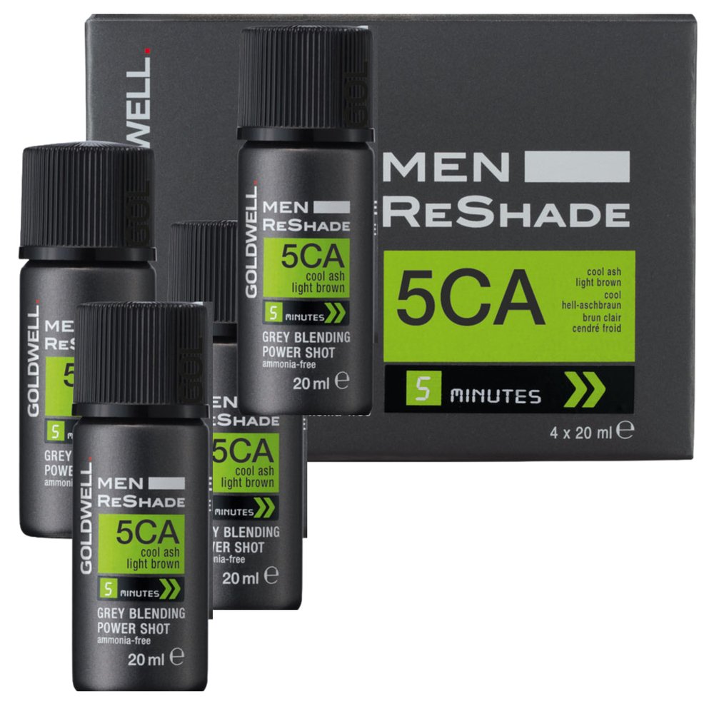 GOLDWELL Goldwell Men ReShade 5CA 4×20 ml – Odsiwiacz dla mężczyzn, chłodny popiel, 5 min — Składniki i ocena