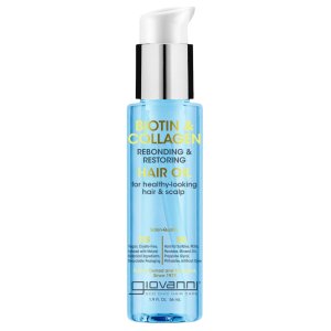 Nieznana Giovanni Cosmetics Olejek do włosów z biotyną i kolagenem wygładzający 56ml — Składniki i ocena