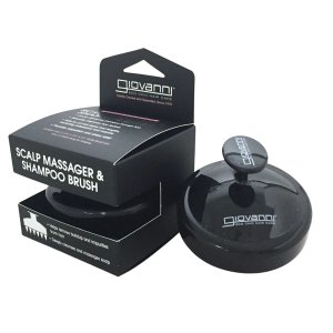 Nieznana Szczotka do masażu skóry głowy i szamponu Giovanni Cosmetics Scalp Massager & Shampoo Brush, czarna — Składniki i ocena