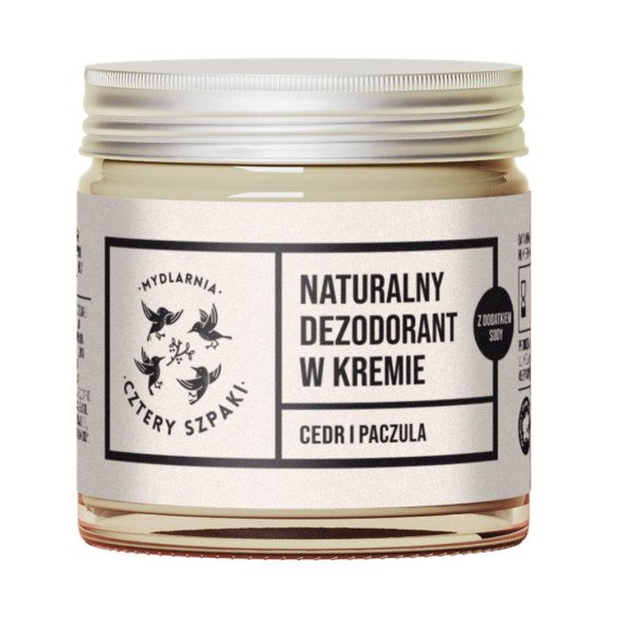 4SZPAKI Cztery Szpaki Dezodorant w kremie Cedr i Paczula 60 ml — Składniki i ocena