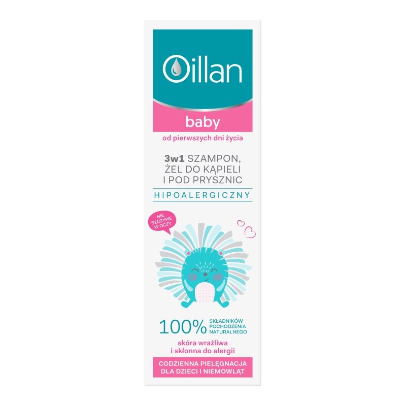 Oceanic Oillan baby 3w1 Szampon, żel do kąpieli 200 ml — Składniki i ocena