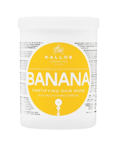Kallos Cosmetics KALLOS wzmacniająca maska do włosów BANAN 1000 ml — Składniki i ocena