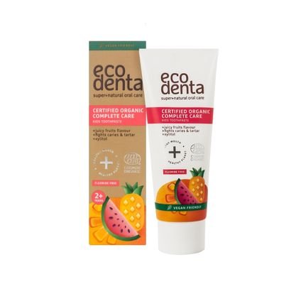 Ecodenta Ecodenta Kids Owocowa pasta do zębów dla dzieci — Składniki i ocena