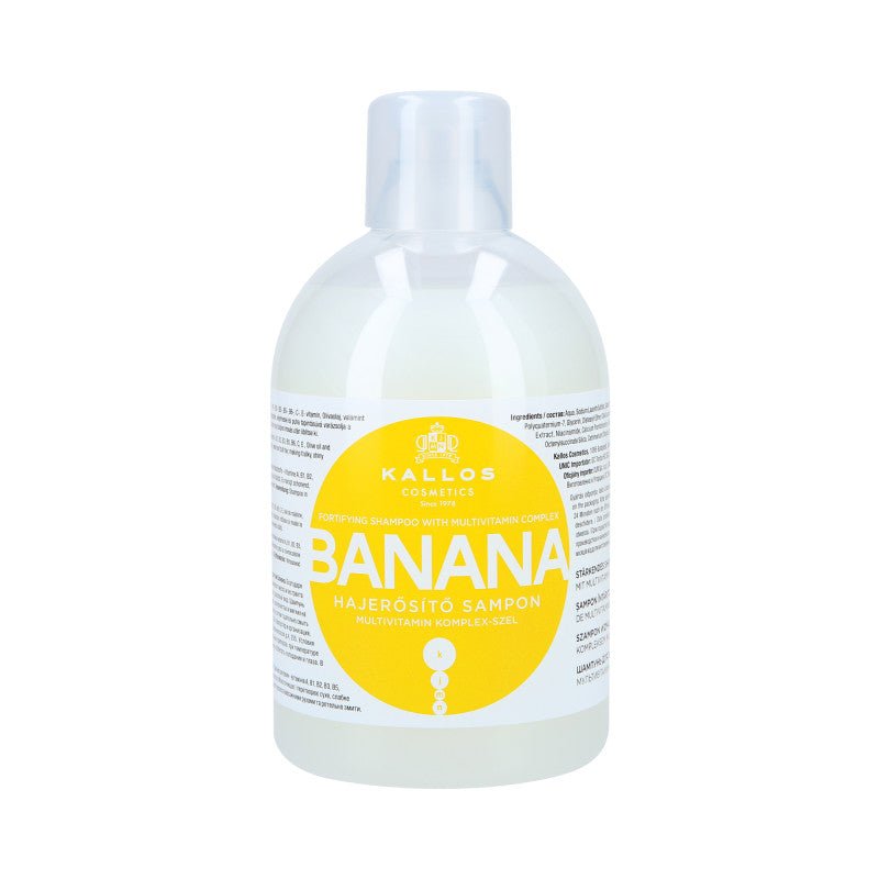Kallos Cosmetics KALLOS szampon wzmacniający BANAN 1000 ml — Składniki i ocena