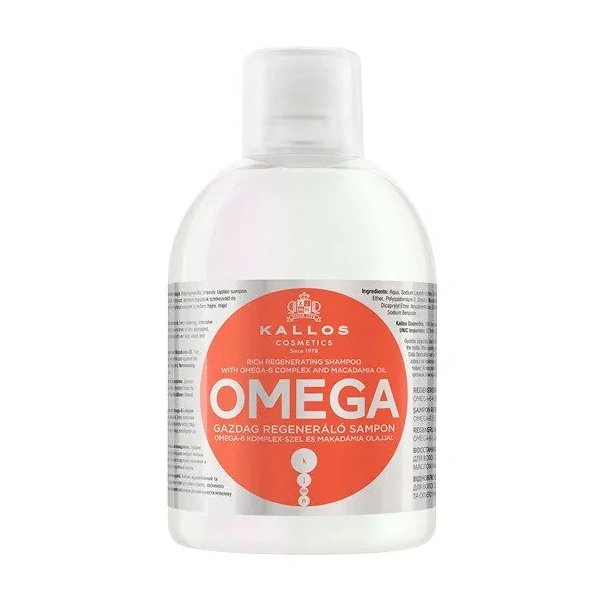 Kallos Cosmetics KALLOS szampon OMEGA REPAIR 1000 ml — Składniki i ocena
