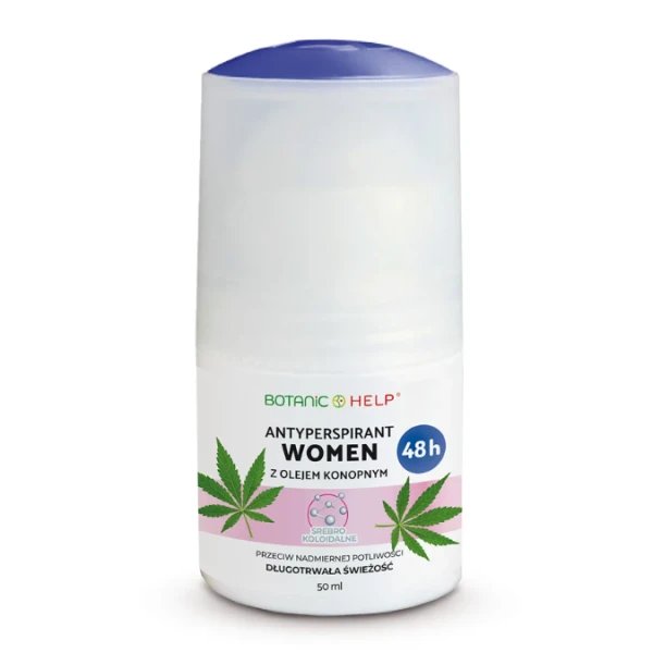 Bioxon Laboratorium Botanic Help Antyperspirant WOMEN 48h z olejem konopnym 50 ml — Składniki i ocena