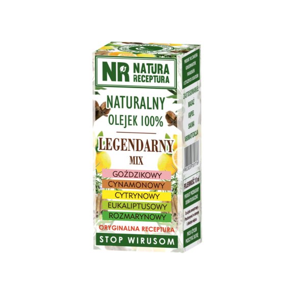 Natura Receptura s.c. NATURA RECEPTURA Olejek naturalny Legendarny mix - stop wirusom 10 ml — Składniki i ocena