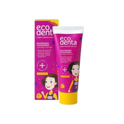 Ecodenta Ecodenta Kids pasta do zębów dla dzieci malinowa — Składniki i ocena