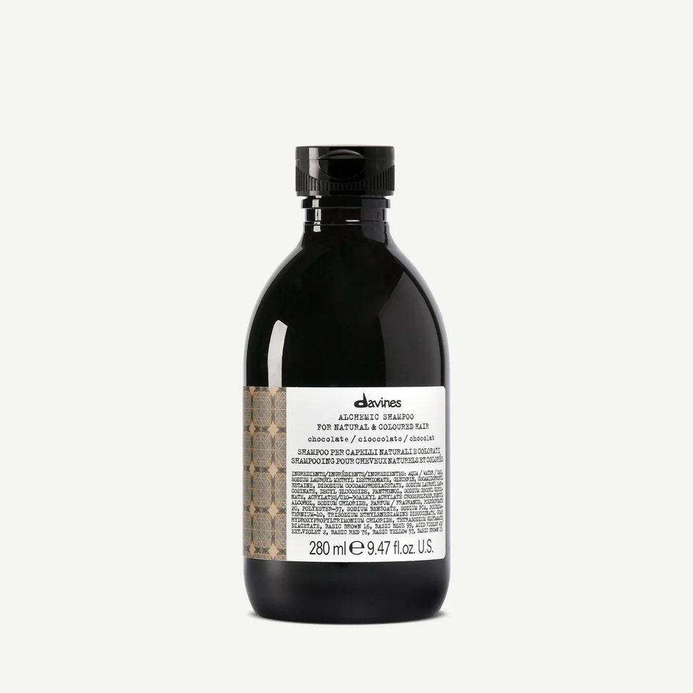 Davines Davines Alchemic Chocolate - szampon podkreślający kolor włosów ciemnobrązowych i czarnych 280 ml