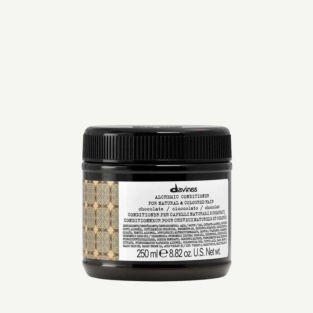 Davines Davines Alchemic Chocolate - odżywka koloryzująca do włosów ciemnobrązowych i czarnych 250 ml. — Składniki i ocena