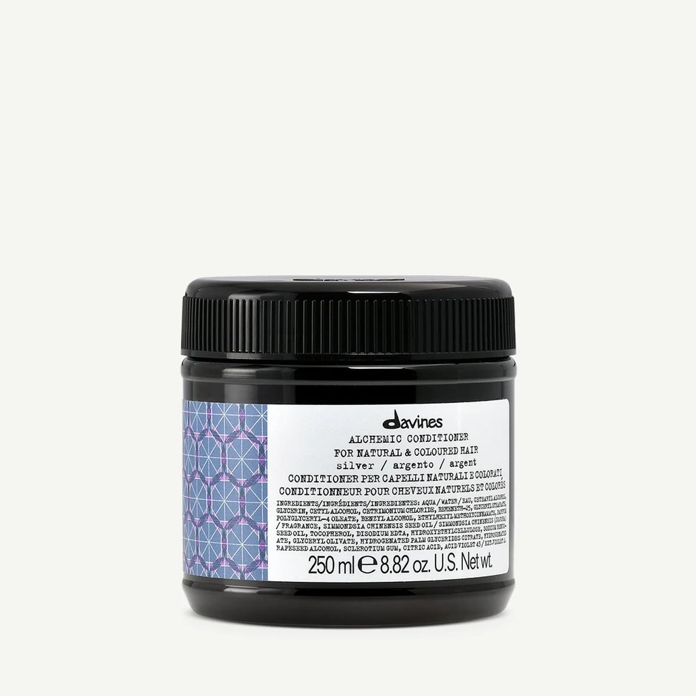 Davines Davines Alchemic Silver - odżywka koloryzująca do włosów jasnych blondów lub siwych 250 ml — Składniki i ocena