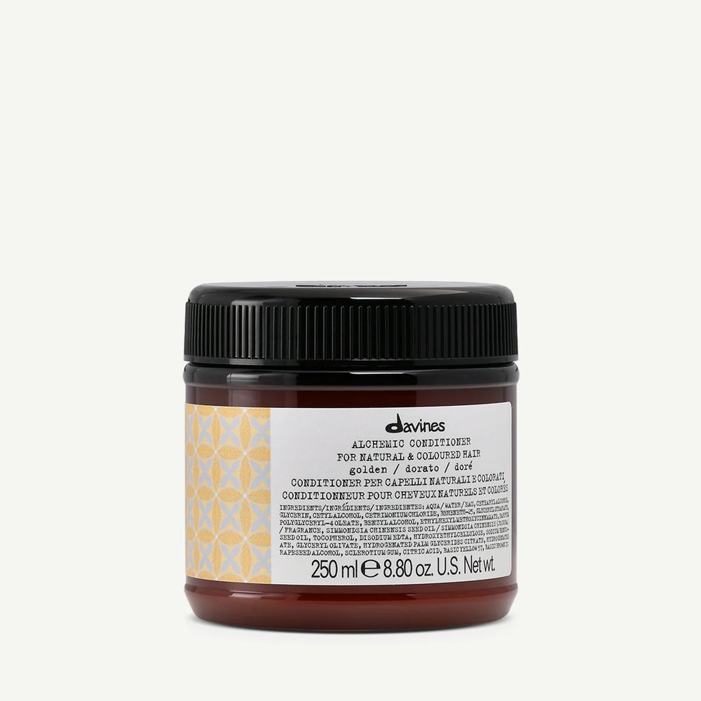 Davines Davines Alchemic Golden - odżywka koloryzująca do włosów złotych i miodowych blondów 250 ml — Składniki i ocena