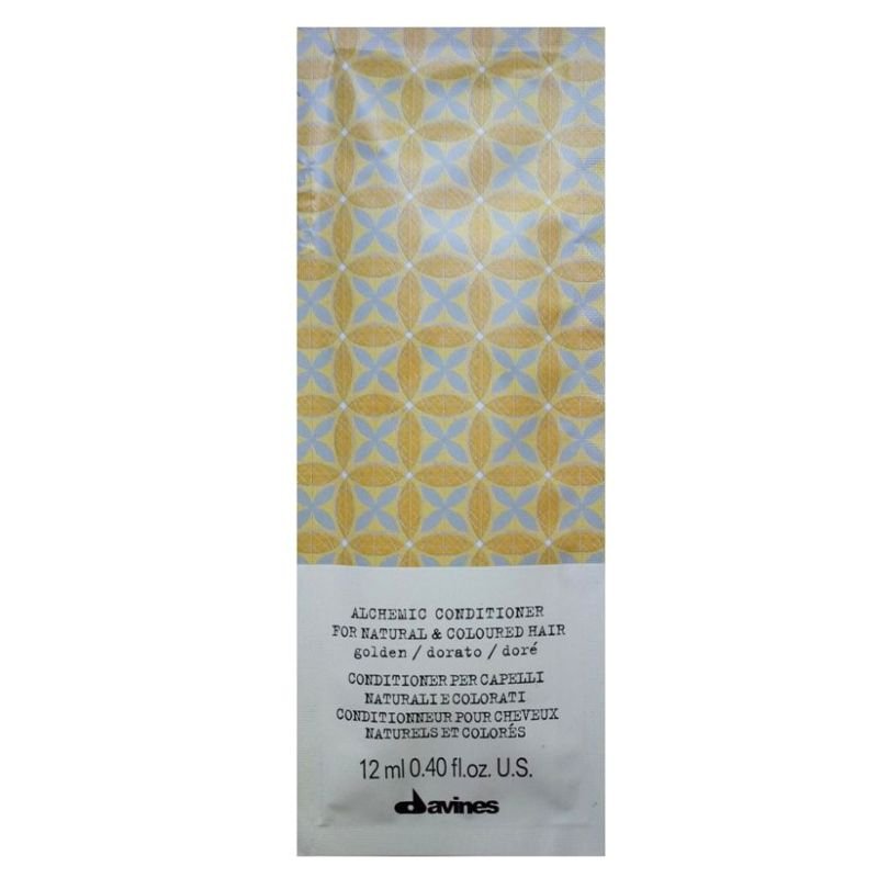 Davines Davines Alchemic Golden - odżywka koloryzująca do włosów złotych i miodowych blondów 12 ml — Składniki i ocena