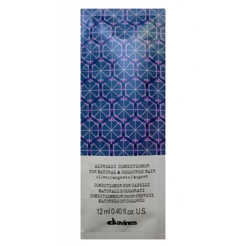 Davines Davines Alchemic Silver - odżywka koloryzująca do włosów jasnych blondów lub siwych 12 ml — Składniki i ocena