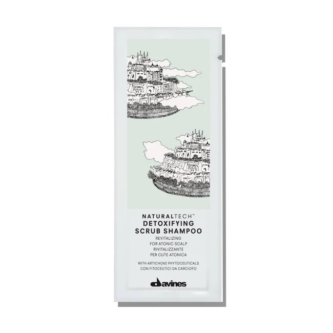 Davines Davines Detoxifying Scrub - szampon do zwiotczałej skóry głowy 12 ml