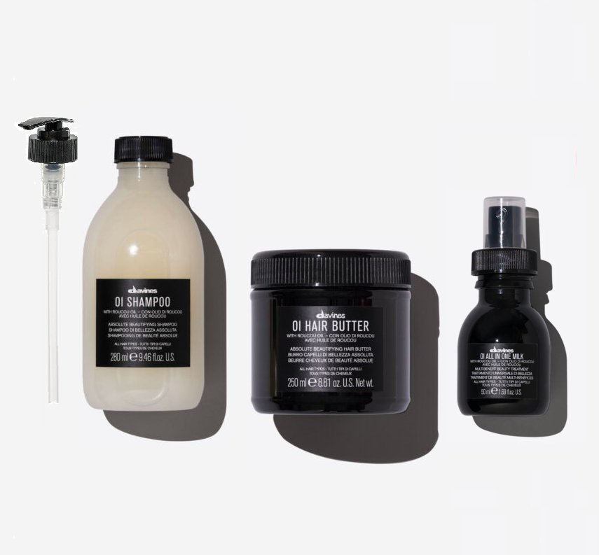 Davines Davines zestaw: szampon z pompką + hair butter + mleczko 50 ml — Składniki i ocena
