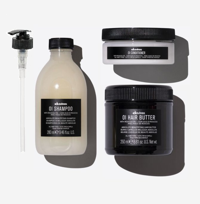 Davines Davines zestaw OI - szampon z pompką 280ml, hair butter 250ml, conditioner 75ml — Składniki i ocena